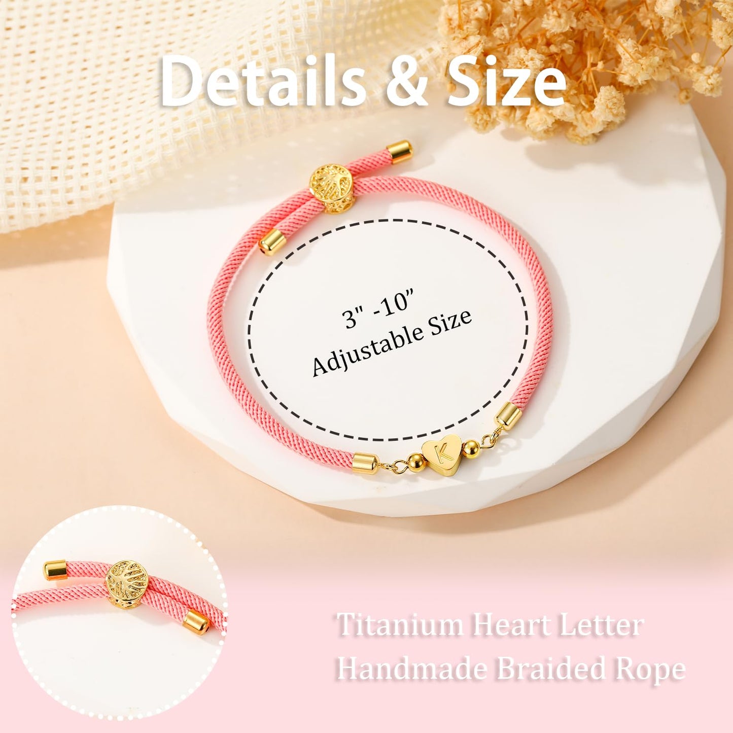 WEDDINEN Q Initial Bracelets for Girls Dainty Love Letter Bracelets for Teen Girls,Charm Teenage Name Bracelet Kids Tween Girl Women Jewelry Birthday Christmas Stocking Stuffers Gift for Girls
