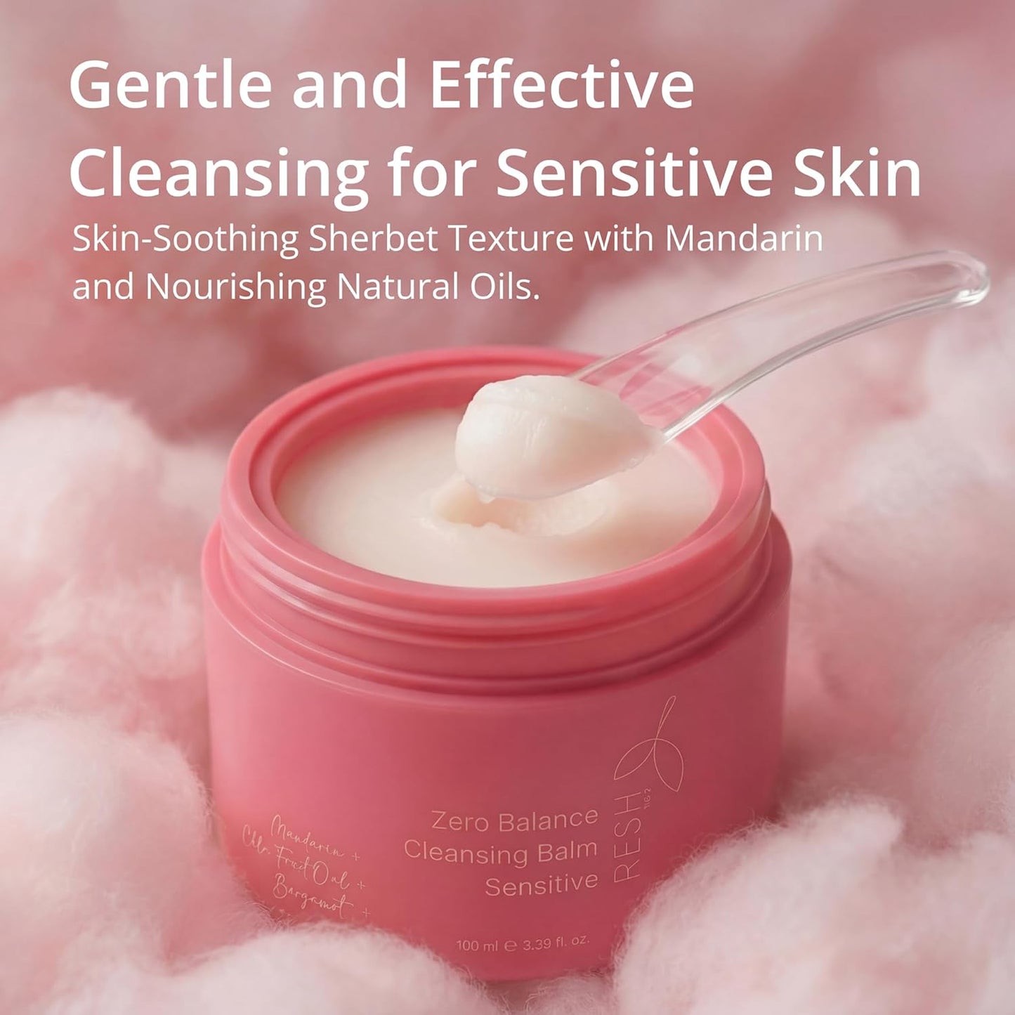 Cleansing Balm for Sensitive Skin - Hypoallergenic Makeup Remover with Sweet Almond & Moringa Oil | 100ml Hydrating Cleanser