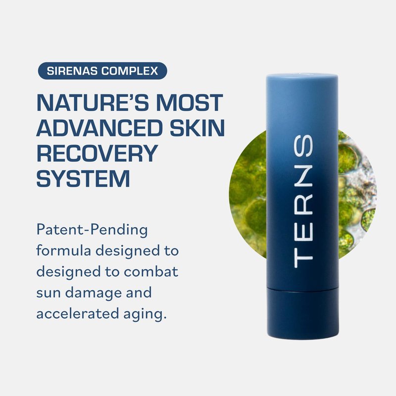 TERNS Everyday Lip Balm | Hyaluronic Acid + Baobab & Meadowfoam Oils, Algae-Powered Sirenas Complex OS, Refreshing Mint, Non-Sticky Cushion Glide, Cruelty-Free