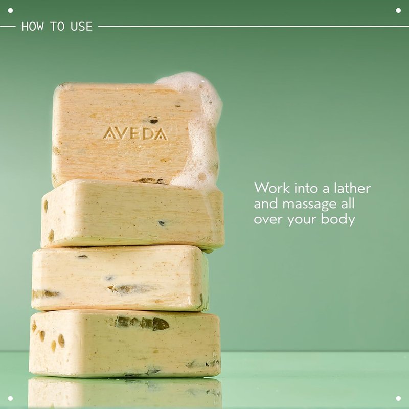 Aveda Rosemary Mint Bath Bar Soap - Invigorating Organic Peppermint & Rosemary Aroma | 8 oz