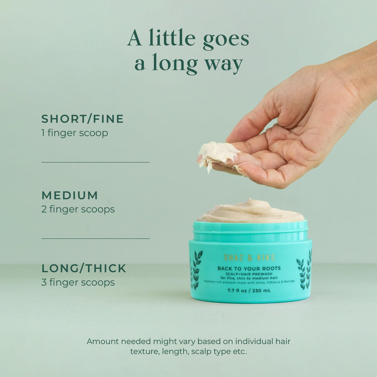 SHAZ & KIKS Essential Prewash Scalp+Hair Mask for Fine, Thin to Medium Hair | Deliver 35+ Essential Nutrients to Build Long-term Health | Stimulate Growth & Thicken Fine Strands | Color-Safe | 90ml