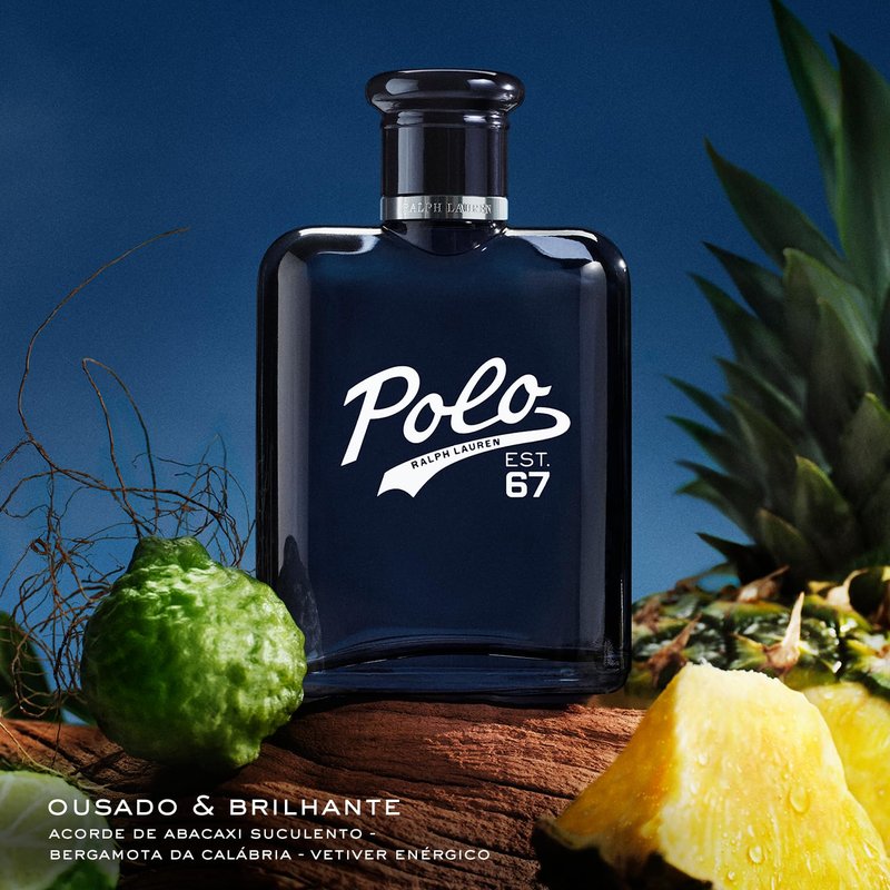Ralph Lauren - Polo 67 - Eau de Toilette - Men's Cologne - Woody & Solar Scent - With Sunflower, Bergamot, & Patchouli - 2.5 Fl Oz