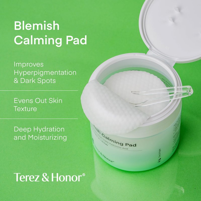 Niacinamide, Centella & Hyaluronic Acid Serum Pad - Korean Brighten, Soothe & Deep Moisturize Skincare, Pre-Soaked Toner Pads for Face - Dermatologist Tested Daily for Blemish-Prone or Sensitive Skin