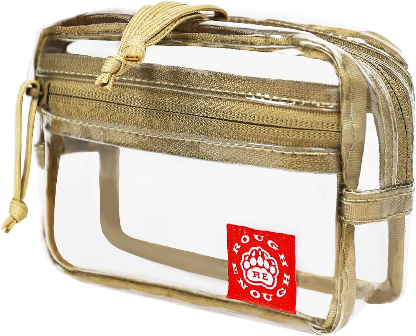 Clear TSA Approved Toiletry Bag - Small Leakproof PVC Travel Pouch | Makeup Cosmetic Organizer for Women