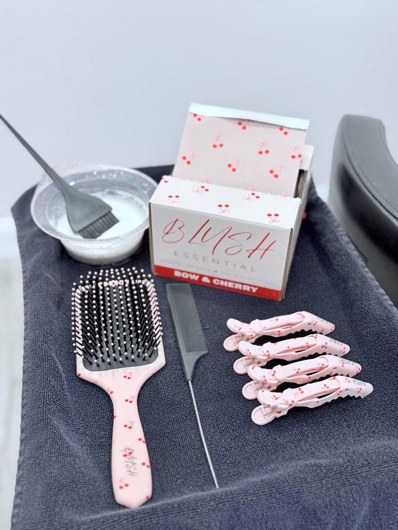 Bow & Cherry Hair Foils - Salon Foils for Coloring - Aluminum Foil Sheets for Hair - 5"x10.75" - 500 Sheets - Professional Hair Foils for Highlighting and Salon Use, Cute Foils