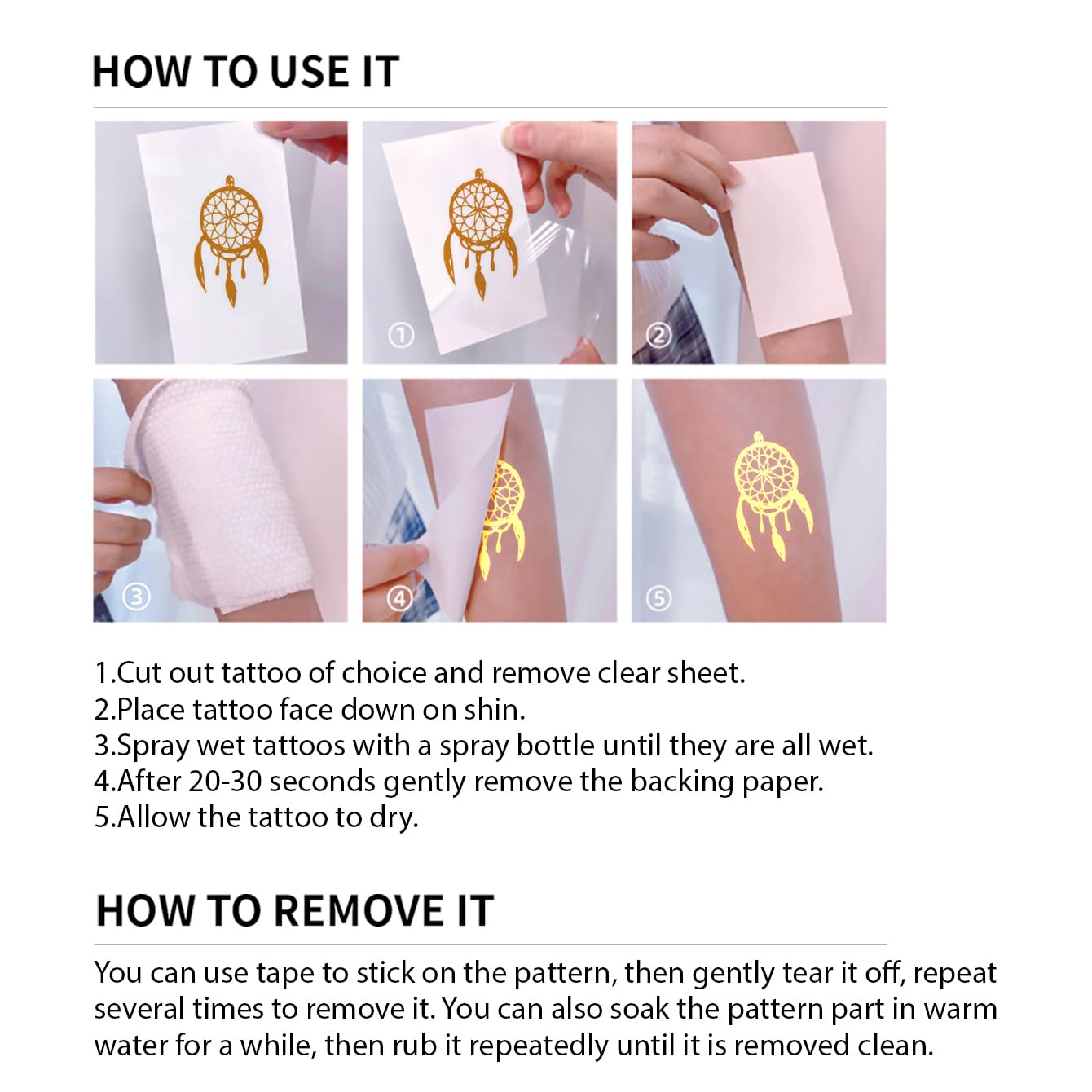 10 Sheet Gold Silver Metallic Temporary Tattoos for Adult Women, Gold Silver Glitter Flash Waterproof Tattoo Stickers for Beach, Festivals,Parties Tattoos Decorations Q976