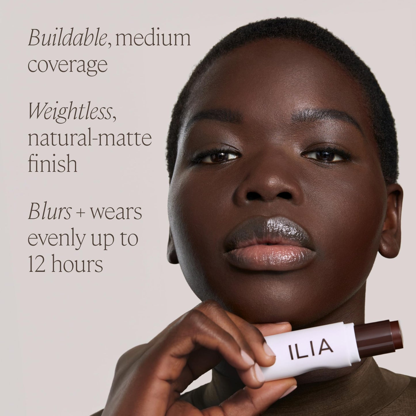 ILIA - Skin Rewind Complexion Stick - Foundation + Concealer + Skincare | Non-Toxic, Vegan, Cruelty-Free, Clean Makeup (0.35 oz | 10 g)