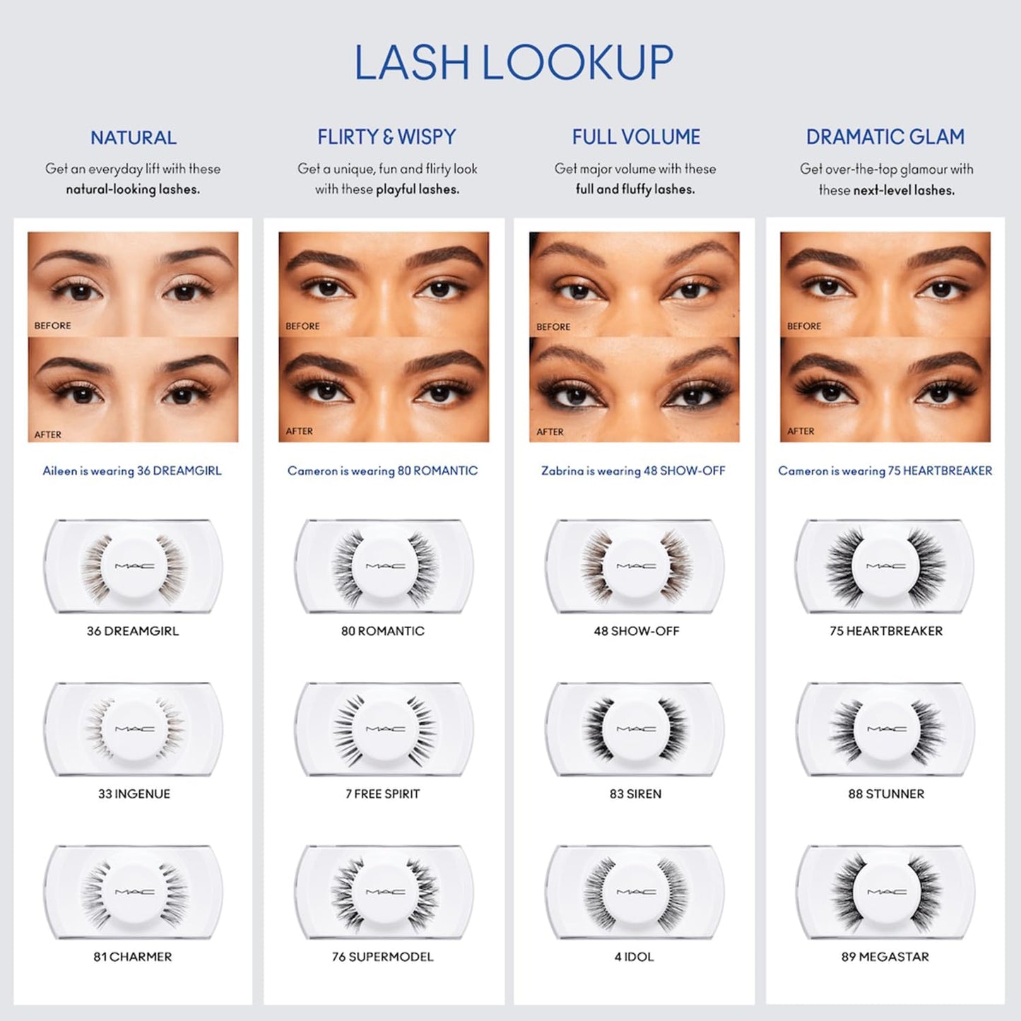 MAC False Eye Lash Party Wear Eye Lash No. 33 INGENUE LASH