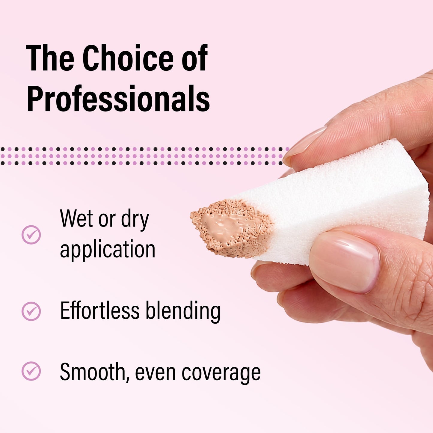 Artist's Choice 500 Pack Makeup Sponge Mini Applicator Wedges, Triangle Cosmetic Sponges for Foundation, Blush, Eye Shadow, Blending and Smoothing, Disposable, Latex Free