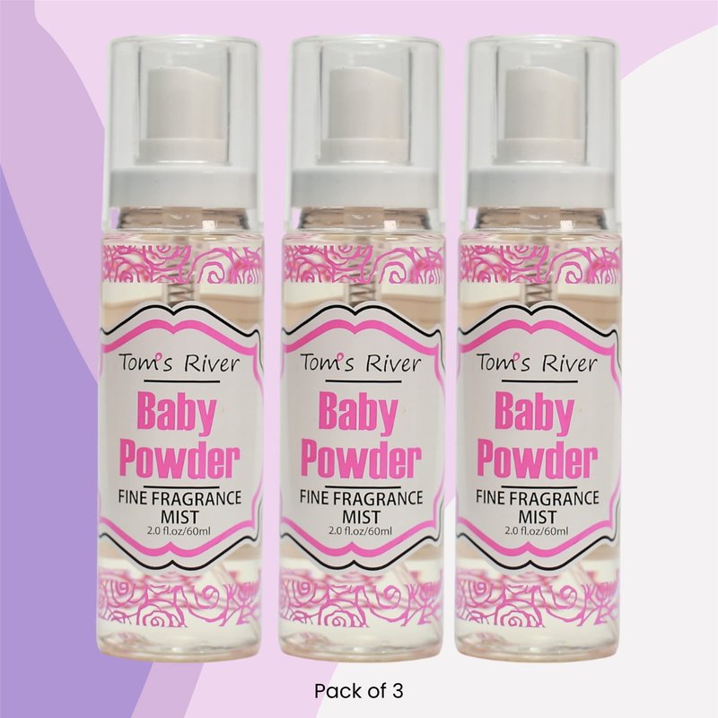 Infinix Baby Fresh Powder Fine Fragrance Mist, 2 fl oz, Pack of 3, Body Spray for Women, Gentle and Long Lasting Perfume for Men & Women, For Daily Use