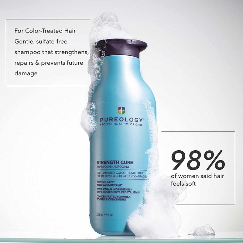 Strength Cure Travel Size Bundle - Strengthens & Protects Damaged Color-Treated Hair | Sulfate-Free & Vegan