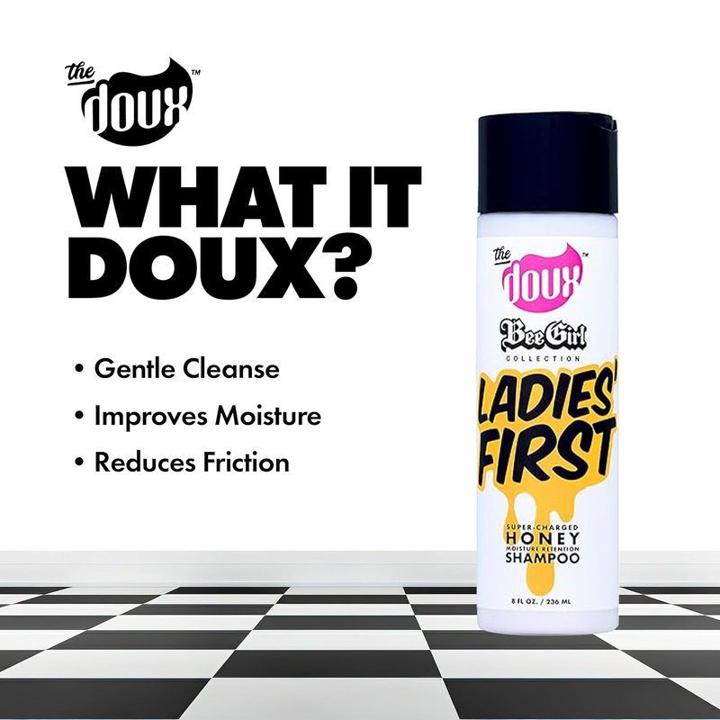 Ladies First Honey Shampoo - Nourishing Curl Shampoo with Honey, Aloe & Vitamins | Moisturizing Formula for Women