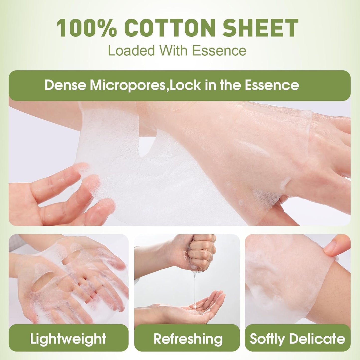 Collagen Hydrating Face Masks - 48 Pack Moisturizing & Soothing | All Skin Types Spa Gift Set