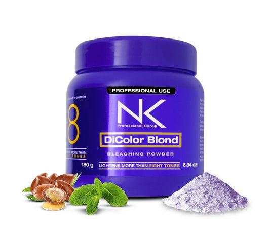 DiColor Blonde Bleaching Powder - Professional Hair Lightener | Lightens Up to 8 Shades, 180g