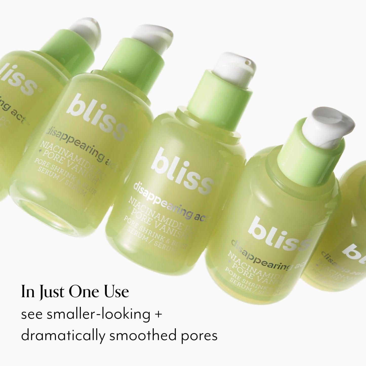 Bliss Disappearing Act Niacinamide Serum & Eye Do All Things Eye Gel: Pore Minimizer Smooths Complexion - Depuff + Brighten Eyes - Vegan & Cruelty Free