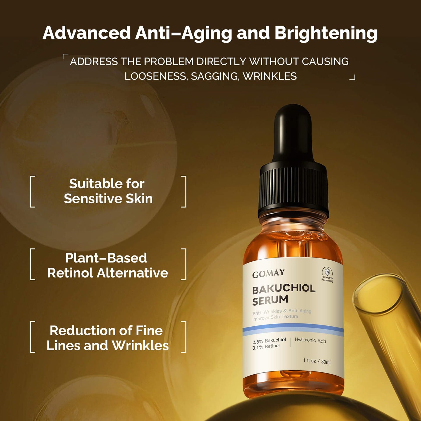 Bakuchiol Complex - Retinol Alternative & Skin Hydration, 1 Fl.Oz