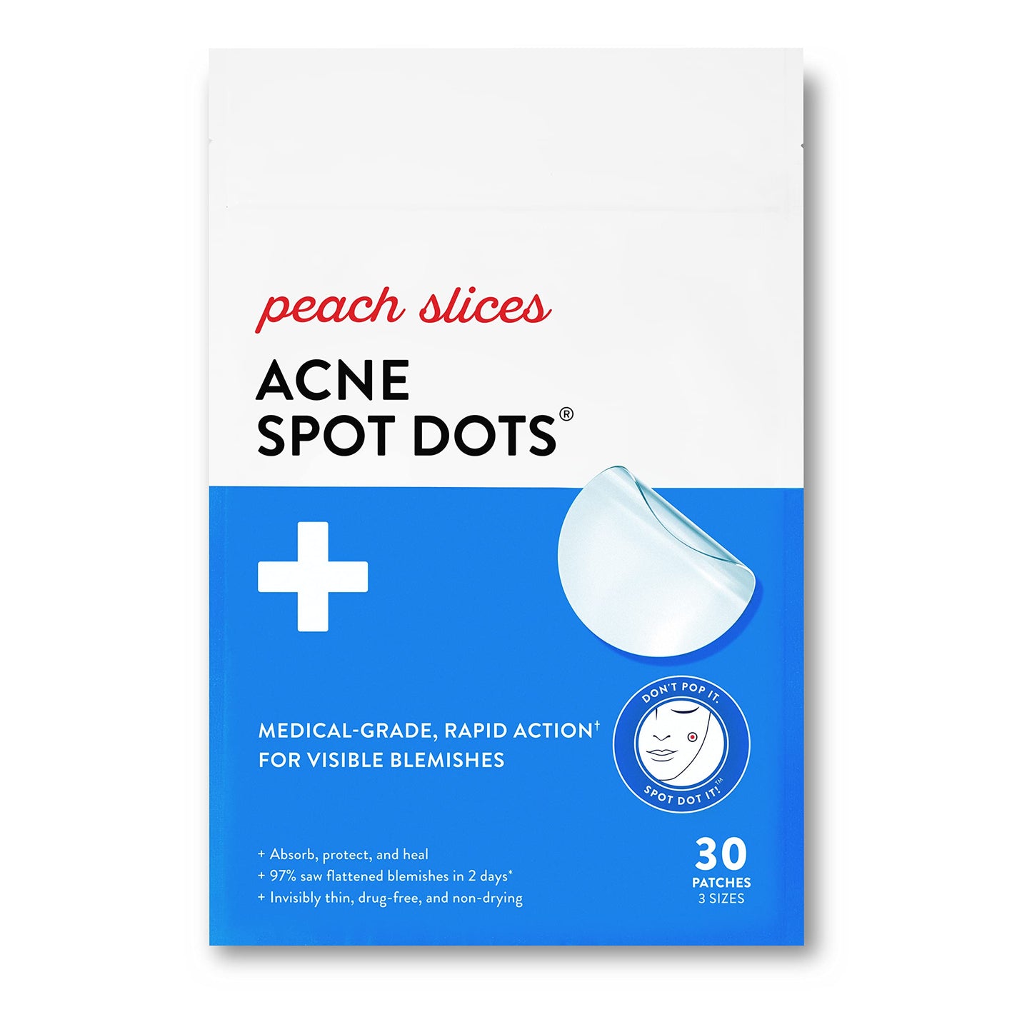 Peach Slices Acne Spot Dots, Deep Blemish and Dark Spot Microdarts Bundle | Vegan & Cruelty-Free Face and Acne Patches