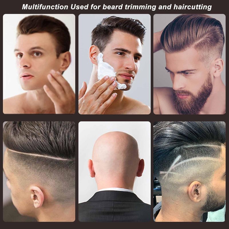 BROLEO Foil Beard Trimmer, Hair Clipper Portable Multifunction Efficient Compact USB Charging for Travel for Men