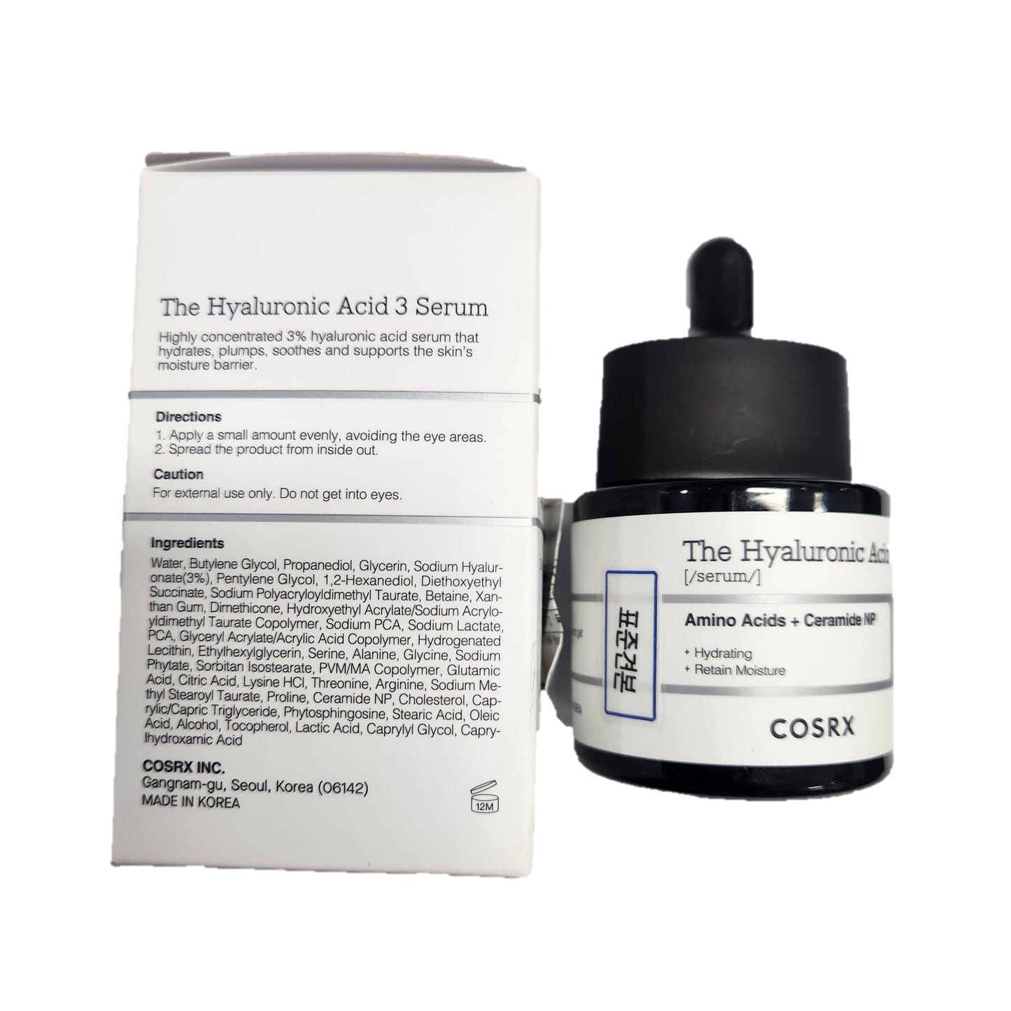 COSRX Hyaluronic Acid 3% Serum, Ceramide, Unisex Skin Serum, Dry Skin