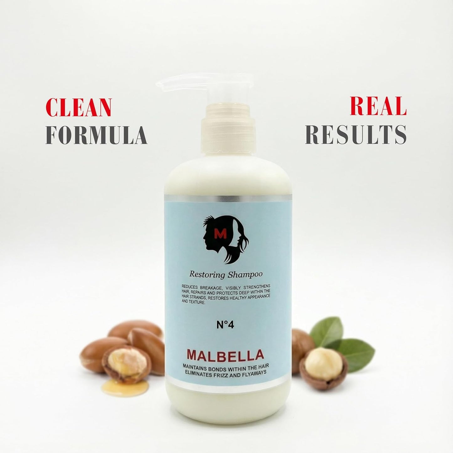 Hydrolyzed Wheat Protein Shampoo - Nourishing Coconut & Argan Oil Formula | Sulfate-Free, Softening Everyday Use