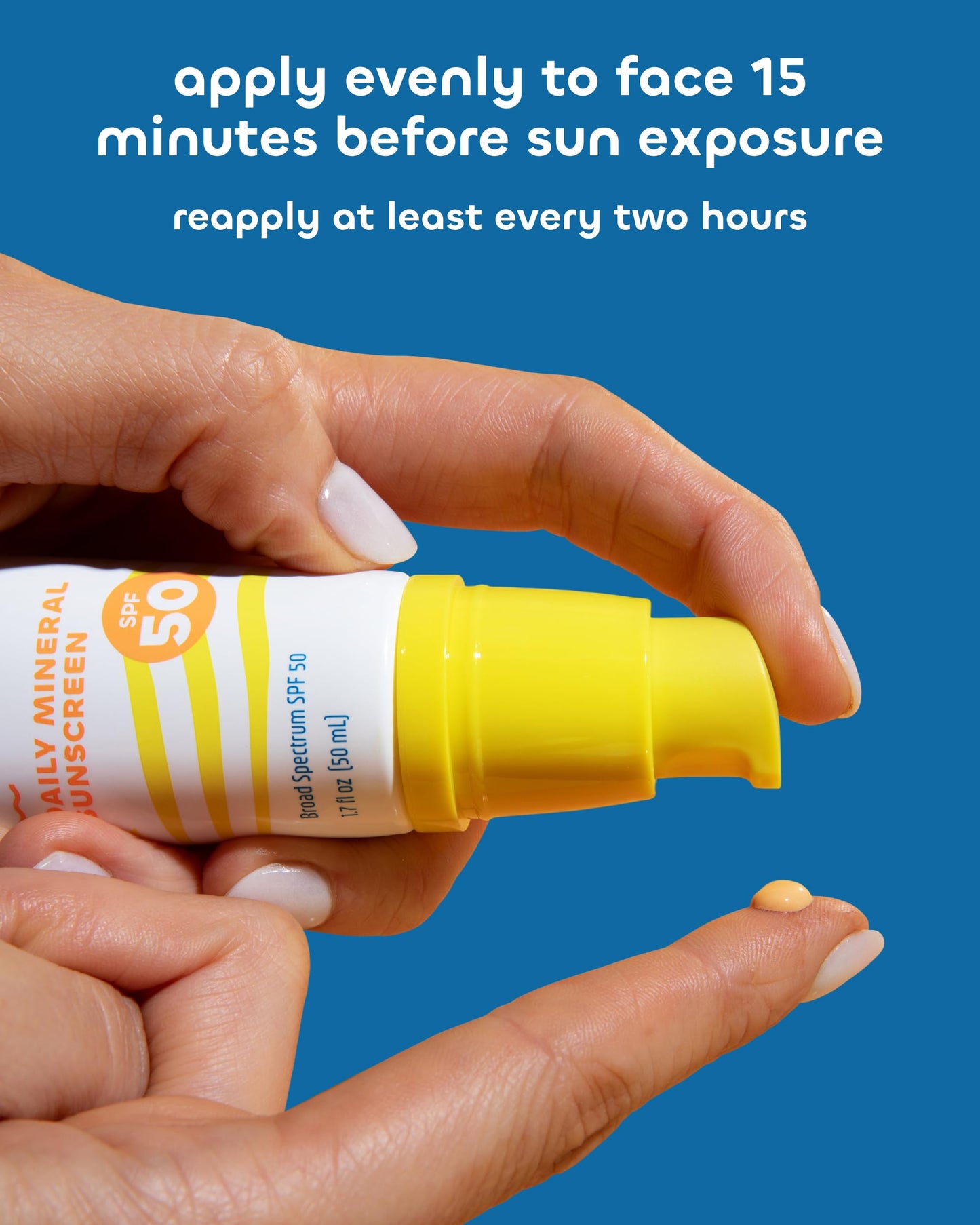 Seaweed Bath Co Tinted Face Sunscreen SPF 50 - Mineral Zinc Oxide Facial Lotion with Sheer Coverage - Lightweight Daily Moisturizer with Broad Spectrum UV Protection for Natural Glow, 1.7 oz