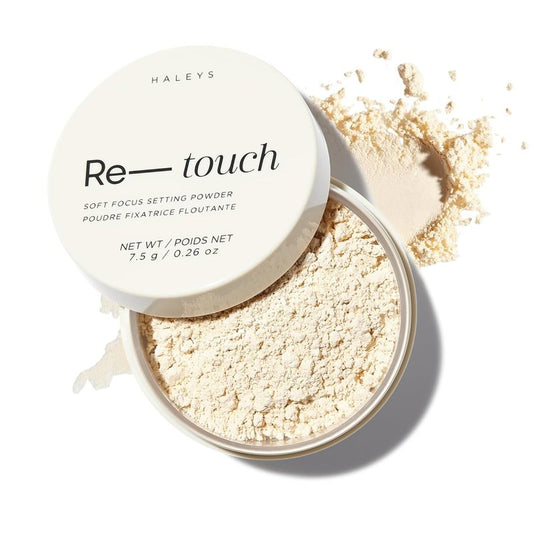 Haleys Translucent Face Powder - Loose Setting Makeup for Blurring & Oil Control | Honey Shade, Non-Caking, All-Day Wear