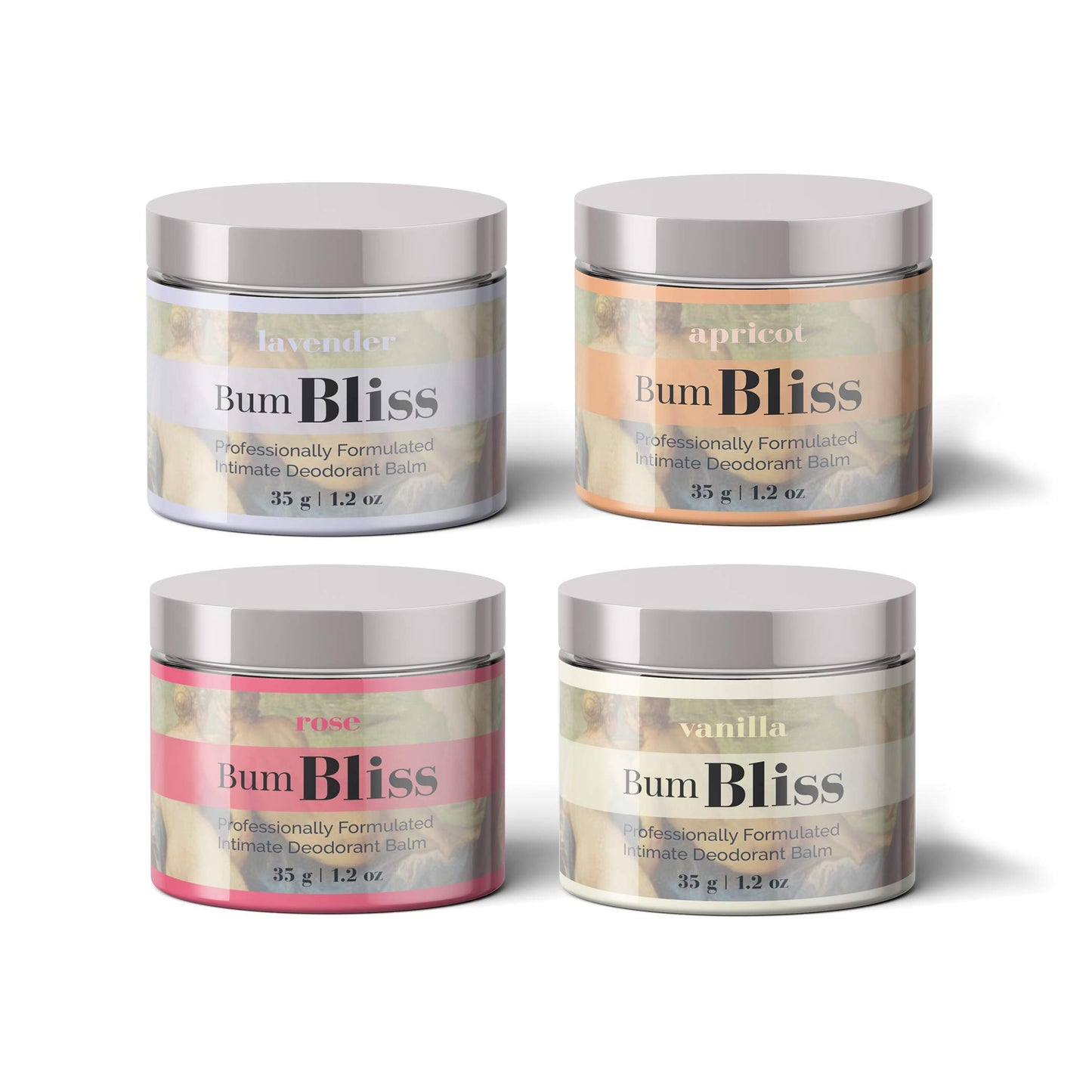 Bum Bliss Intimate Deodorant Balm -(Apricot) Odor Neutralizer for your Bum, Privates & Armpits - No Peroxide, No Rinse, Gentle Leave-In Formula that Works Instantly - For Fans of Comfort