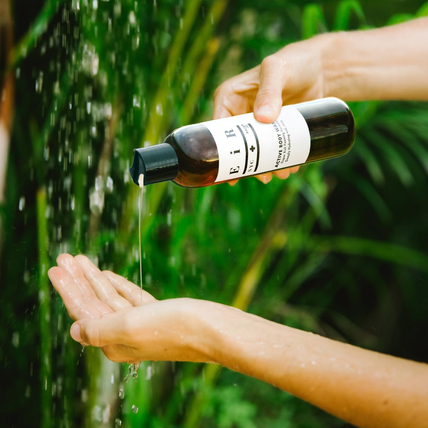 EiR NYC Active Body Wash | Hydrating Shower Gel Body Cleanser with Deeply Moisturizing Aloe Leaf & Olive Oil | Notes of Sage, Rosemary & Lemongrass All Natural | Sulfate, Phthalate & Paraben Free 8oz