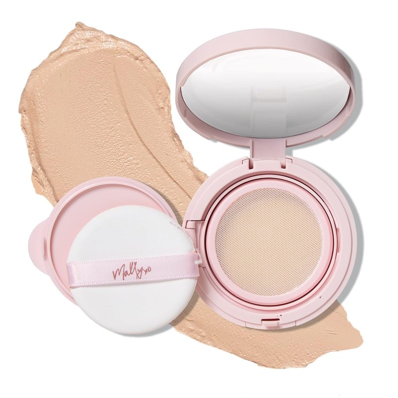 Mally Beauty Flawless Finish Foundation - Full Coverage Cream | Lightweight, Hydrating Formula with Vitamin E - Light Shade