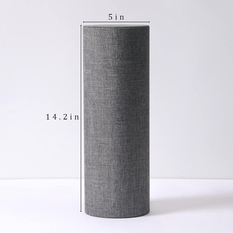 Vertical Headband Holder - Stylish Gray Linen Hairband Display Stand for Accessories & Scrunchies