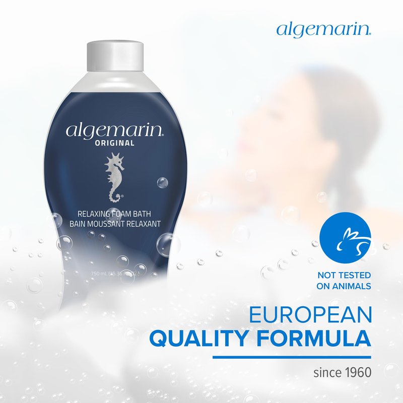 Algemarin Original Scent Foam Bath – European Sea Aromatherapy (1-Pack, 500 ml)