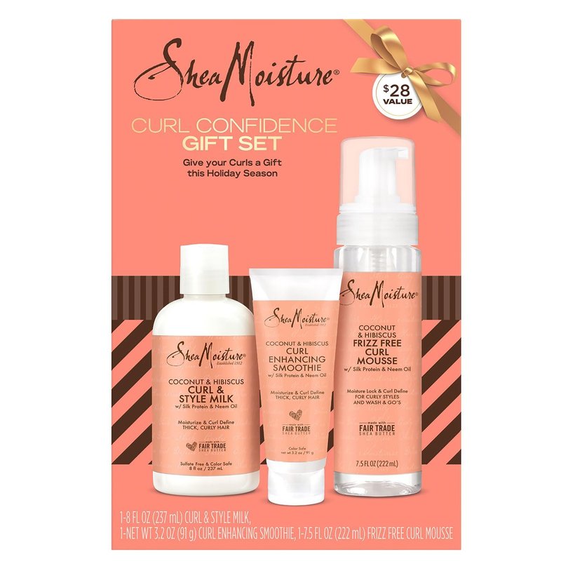 Coconut & Hibiscus Hair Care Bundle - Curl Enhancing Smoothie, Curl & Style Milk + Frizz-Free Mousse | 3-Piece Set