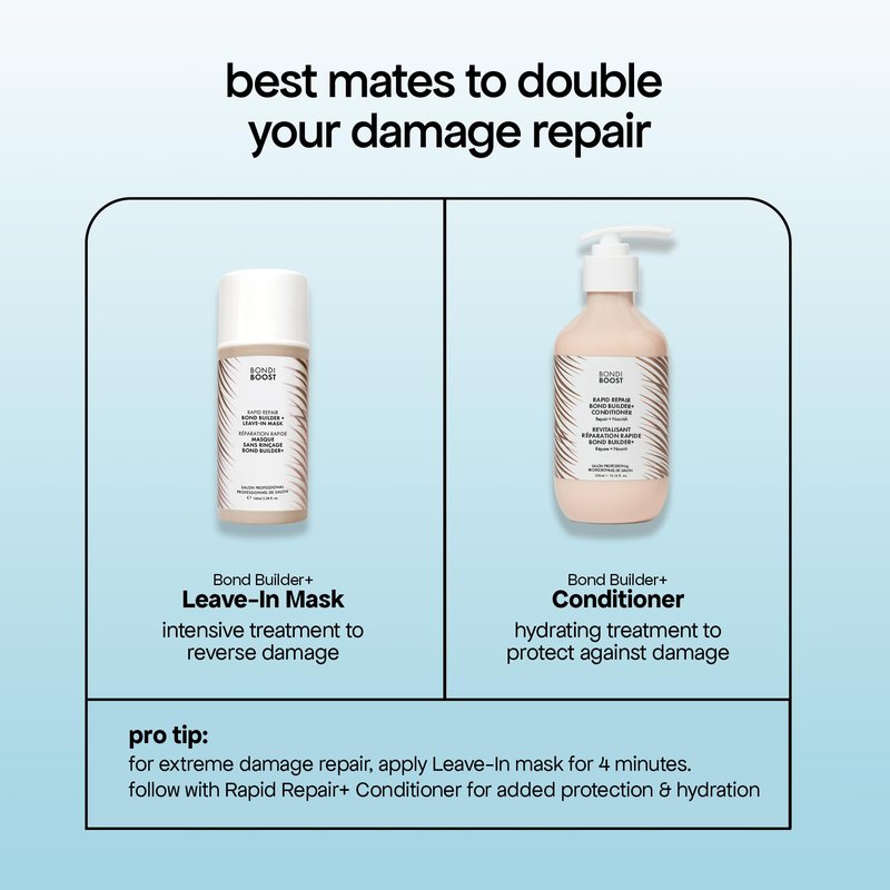 BONDIBOOST Rapid Repair Bond Builder + Conditioner for Damaged Hair [16.90 fl oz], Strengthen + Hydrate + Restores Hair Health with Deep Conditioning Treatment