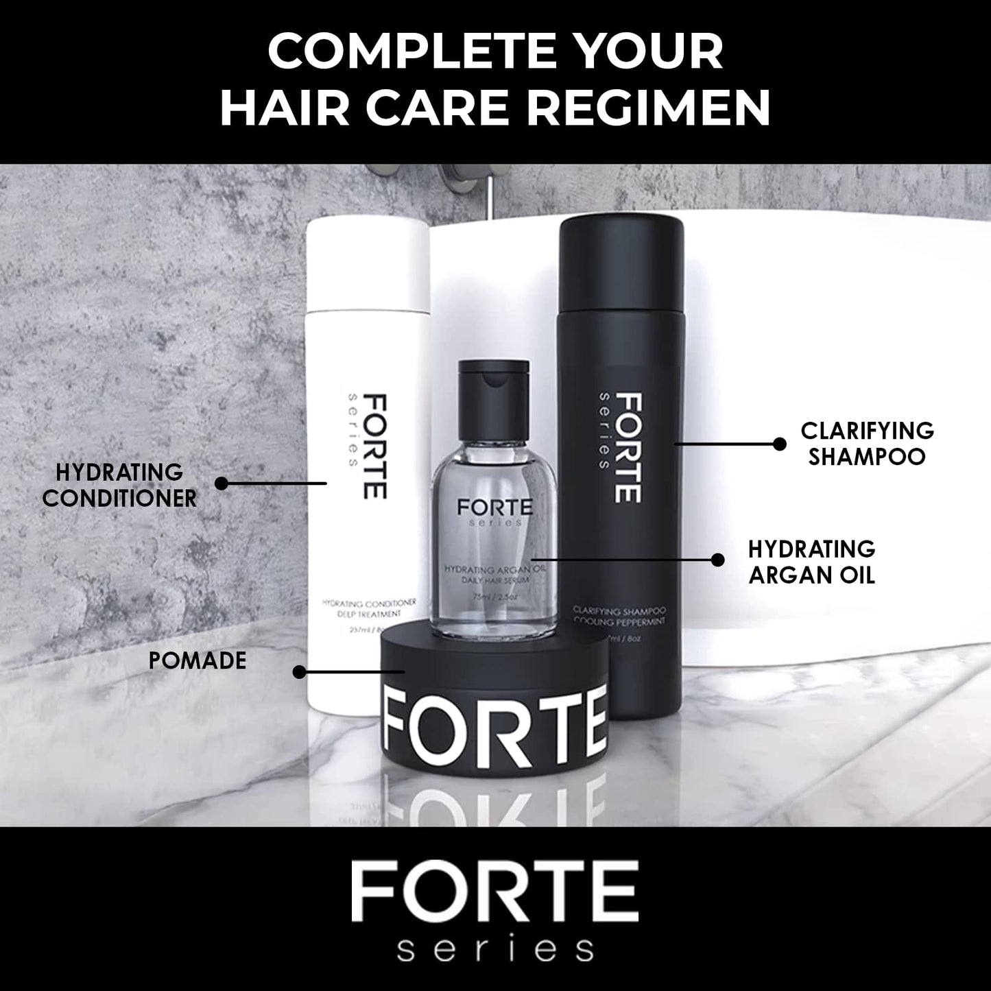 Alex Costa Hydrating Hair Conditioner for Men by Forte Series Deep Treatment for Damaged Hair Nourishing for Dry Hair Sulfate & Paraben for Frizzy Hair, (8 oz)