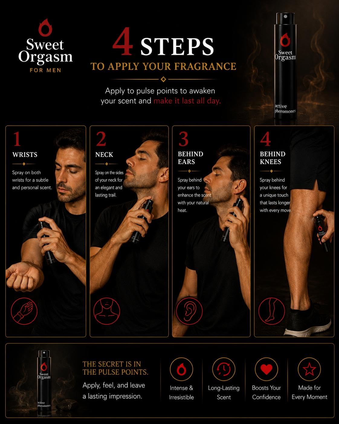 THE SWEET ZONE Pheromone Cologne for Men | Long Lasting Mens Pheromone Cologne | Pheromones Perfumes for Men