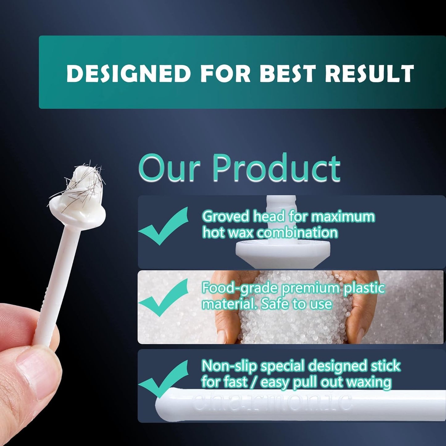 Nose Wax Kit - 500 Pcs Wax Sticks for Nostril Cleaning & Hair Removal | Ideal for Men & Women