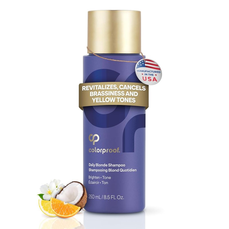Colorproof Daily Blonde Shampoo - Sulfate-Free Formula for Blonde Color-Treated Hair | 8.5 Fl. Oz. with Citrus, Jasmine & Coconut Milk Scent