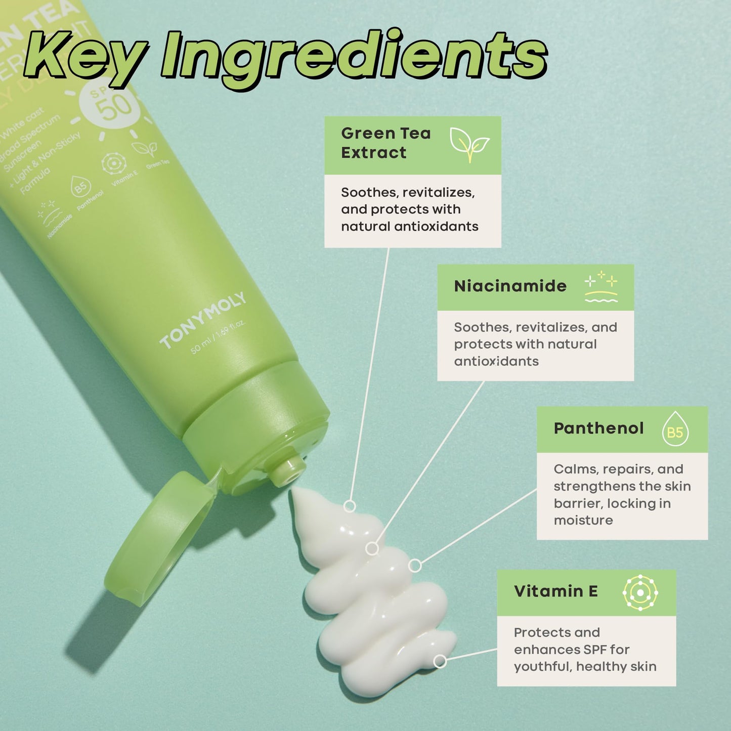 TONYMOLY Green Tea SPF 50 Sunscreen