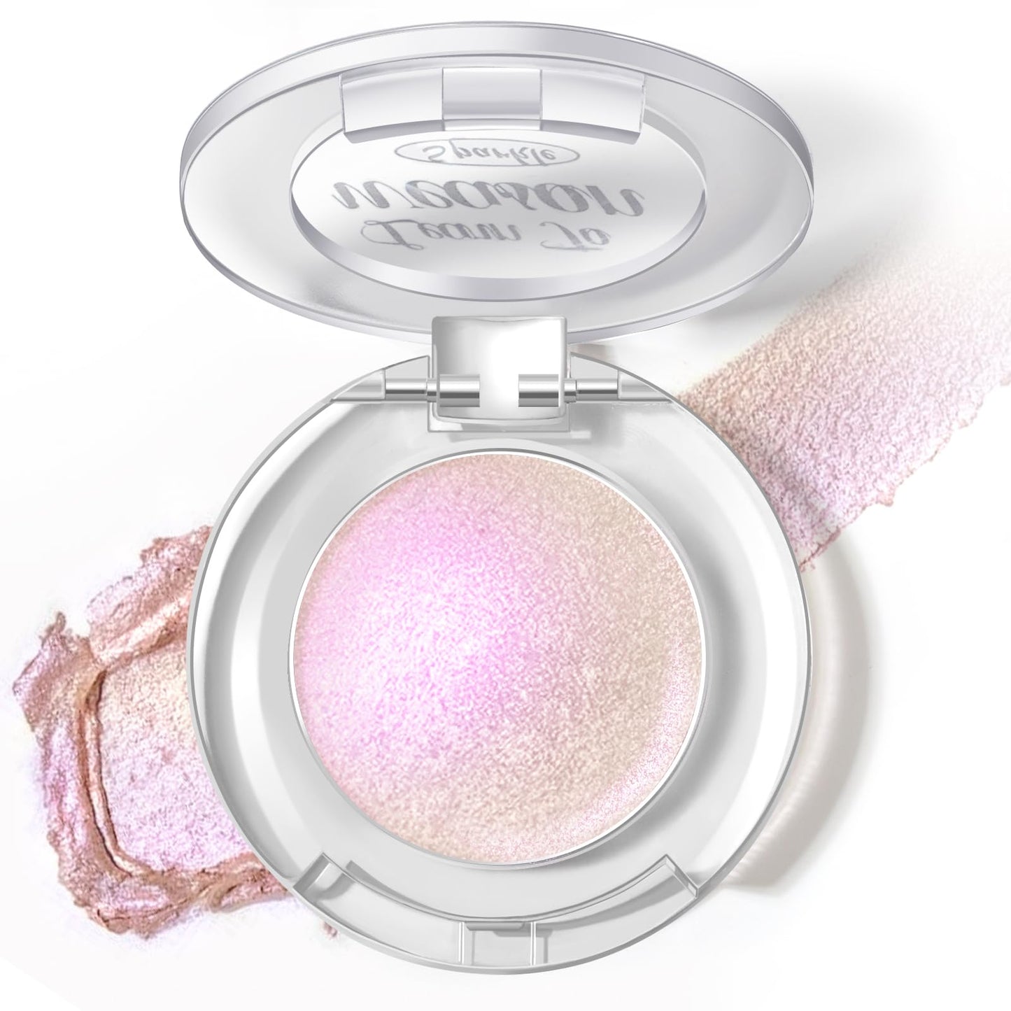 HOSAILY Holographic Multichrome Glitter Eyeshadow, Color Shift Metallic Shimmer Eyeshadow Palette, Chameleon Sparkle Inner Corner Eye Highlighter, Iridescent Eye Shadow Palette Fairy Makeup#05