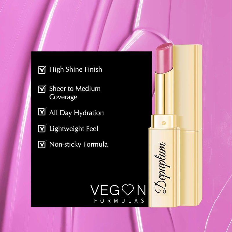 Pink Lipstick for Women - Moisturizing Tinted Lip Balm | Hydrating Glossy Finish for Dry Lips