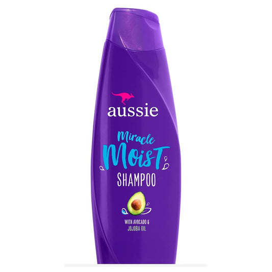 Aussie Paraben-Free Miracle Moist Shampoo for Dry Hair, Avocado & Jojoba, 360ml