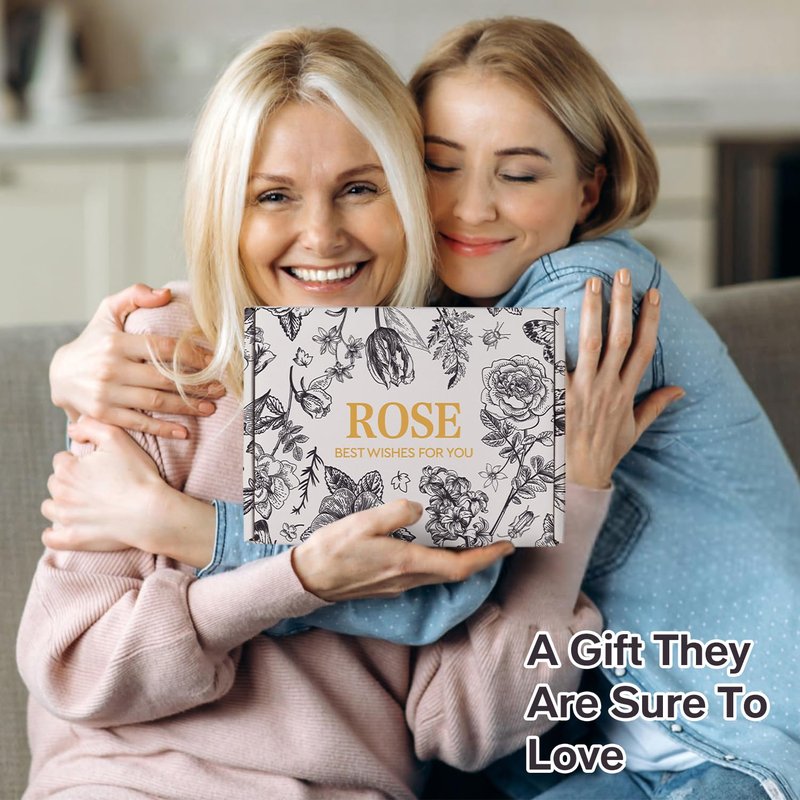 Mother's Day Gifts, Spa Gift Set for Women- Luxury Rose 14 Pcs Bath Set, Home Spa Kit, Christmas Gift for Women, Birthday Gifts