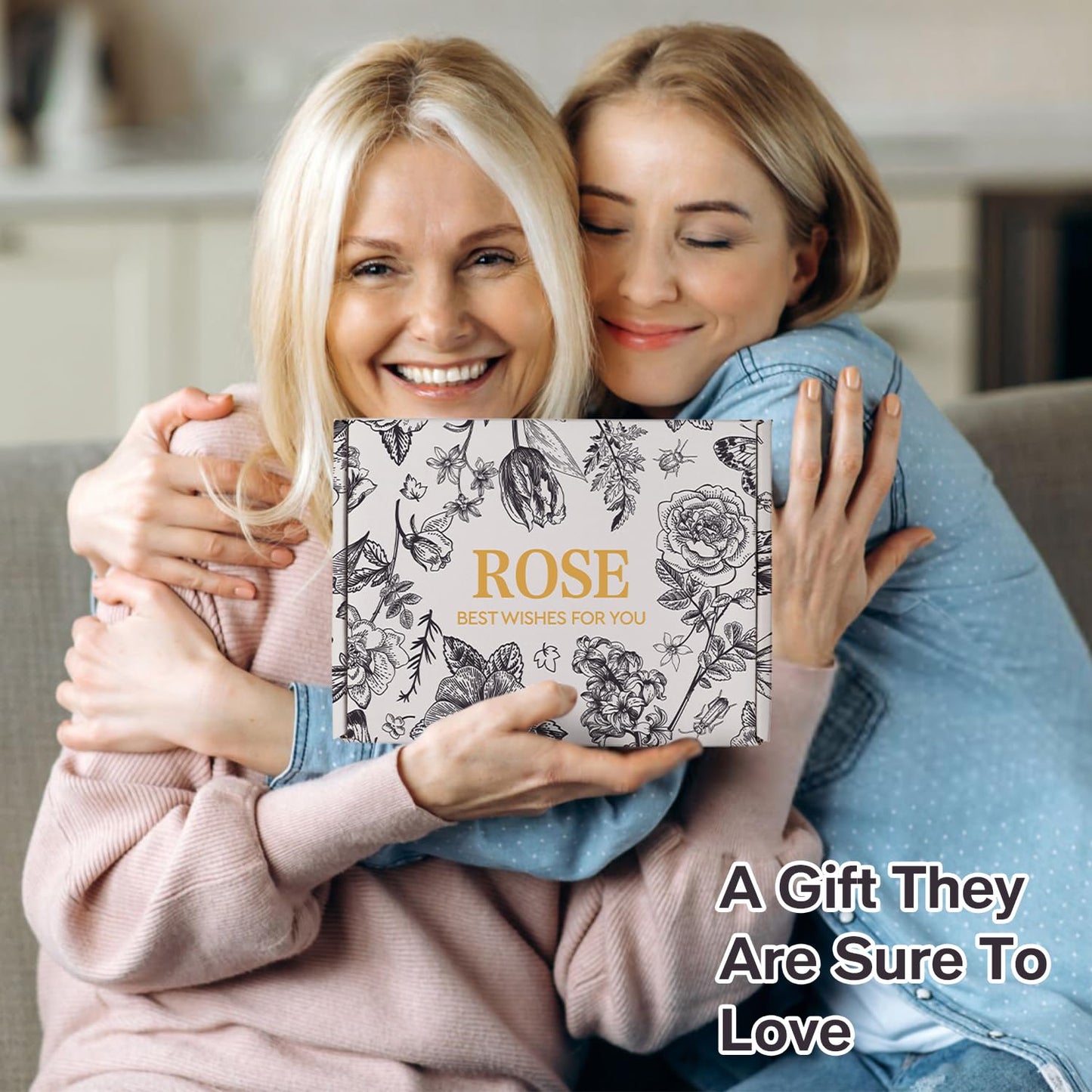 Mother's Day Gifts, Spa Gift Set for Women- Luxury Rose 14 Pcs Bath Set, Home Spa Kit, Christmas Gift for Women, Birthday Gifts