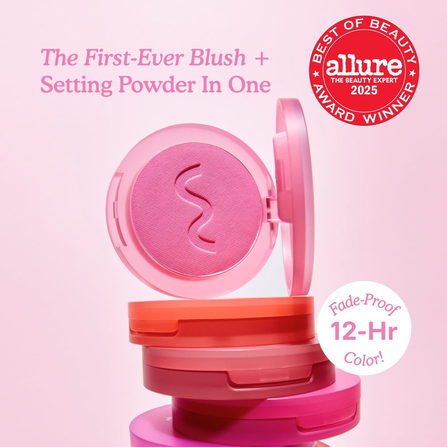 Tower 28 GetSet Matte Powder Blush for Cheeks - 12-Hour Setting Blush Powder for Smooth, Blurred Skin - Talc-Free, Sweat-Proof Face Blushes - Makeup for Sensitive Skin - Sawtelle Slushie (1.13 oz)