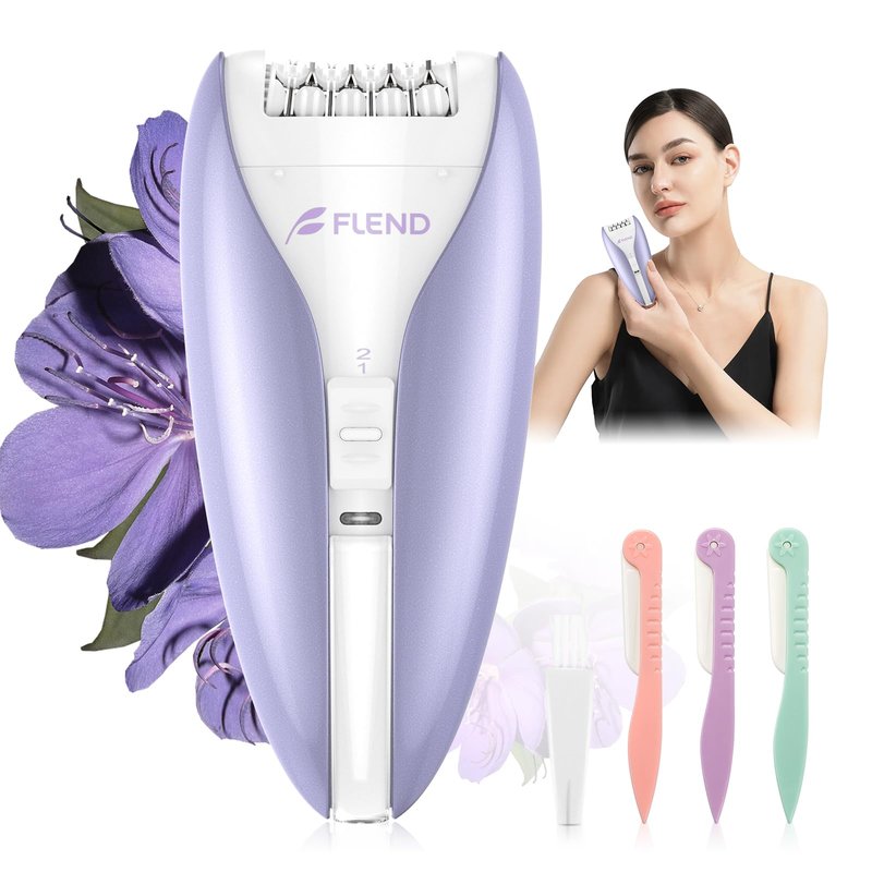 Epilator, Smooth Glide Epilator for Women, 2 Speeds Facial Hair Removal Device Cordless Rechargeable Hair Removal Epilators for Women Face Legs Arms Legs