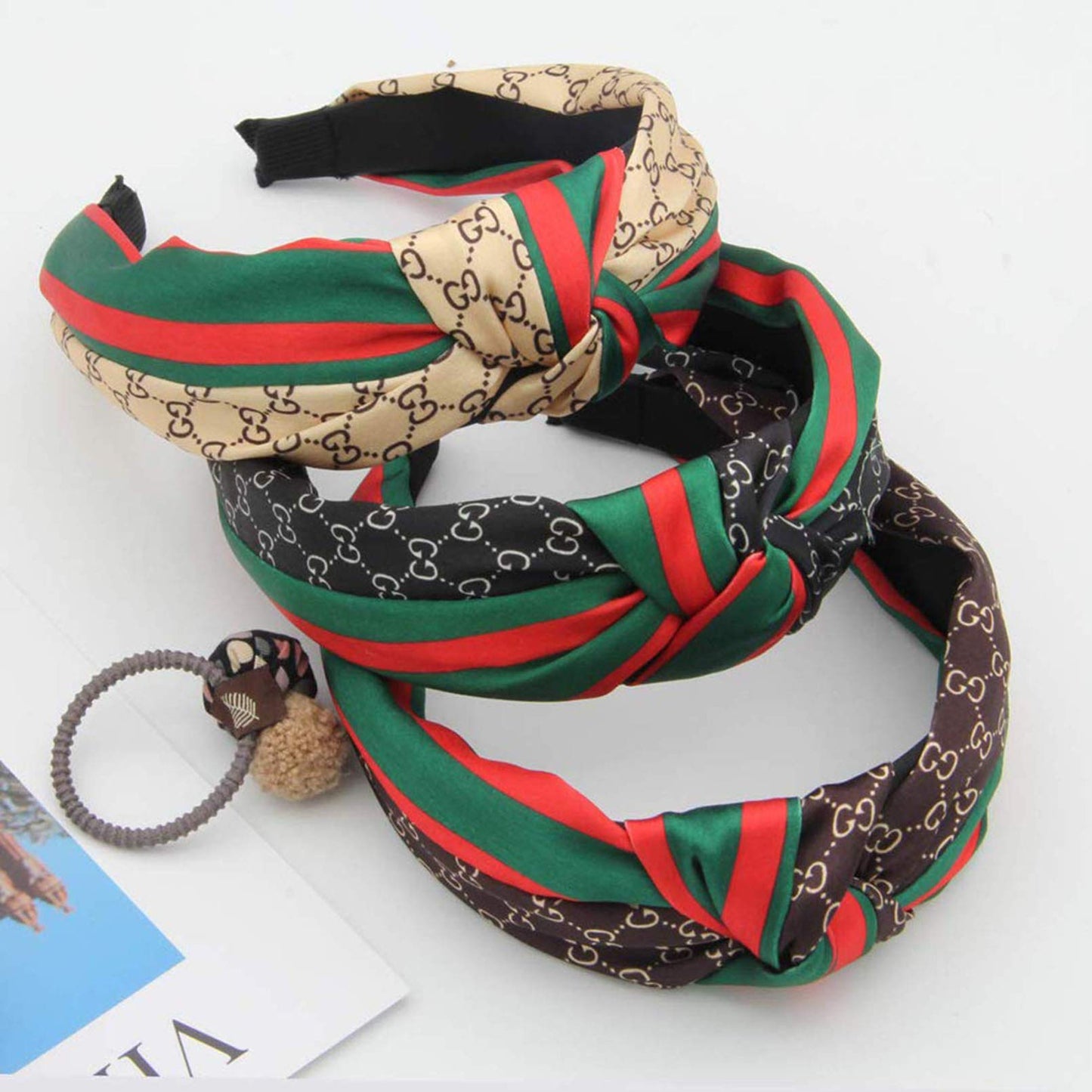 EZUY GNAY Classic pattern 3pcs headbands durable Very elastic Flexible and elastic headband for women gglv
