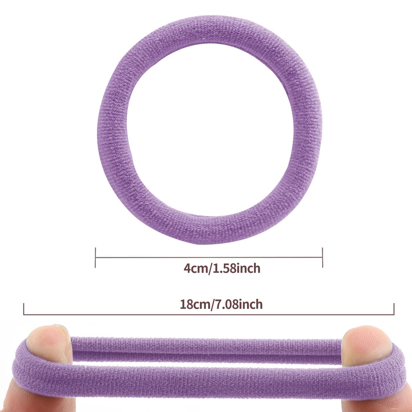 100 PCS Seamless Hair Ties…