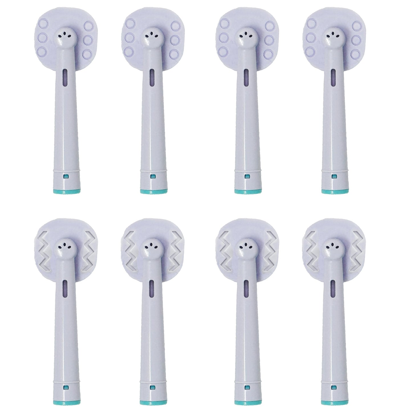 Tongue Brush Heads for Oral B Braun, 7000/Pro 1000/9600/500/3000/8000 and Smart Electric Toothbrush Brush Head Cleaner Scraper Replacement, 8-Pack