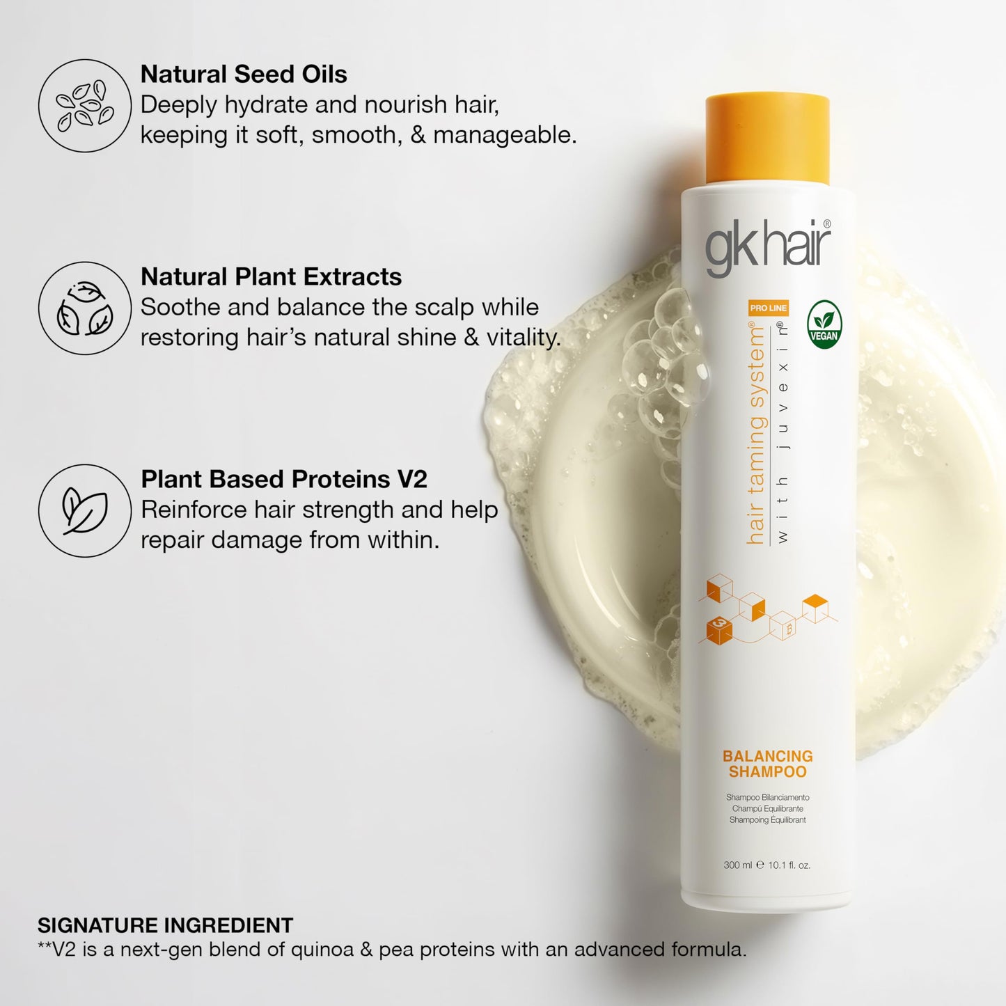 GK HAIR Balancing Shampoo and Conditioner Set for Oily Hair Upto 72-Hour Freshness Best Shampoo and Conditioner for Greasy Scalp Build Up Dirt, Skip the Daily Wash, Gentle Fragrance 10.1 Fl Oz