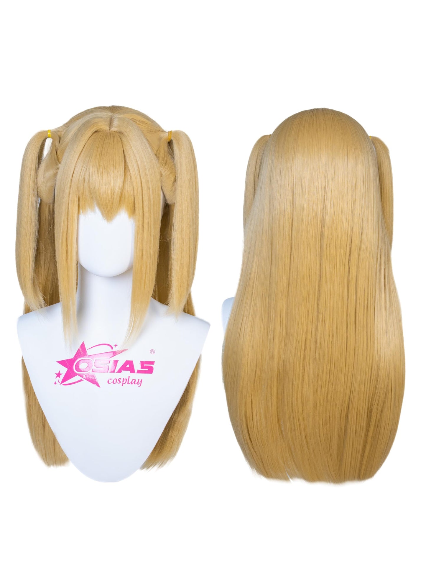 OSIAS Misa Amane Wig Long Golden With Pigtails Synthetic Heat Resistant Hair